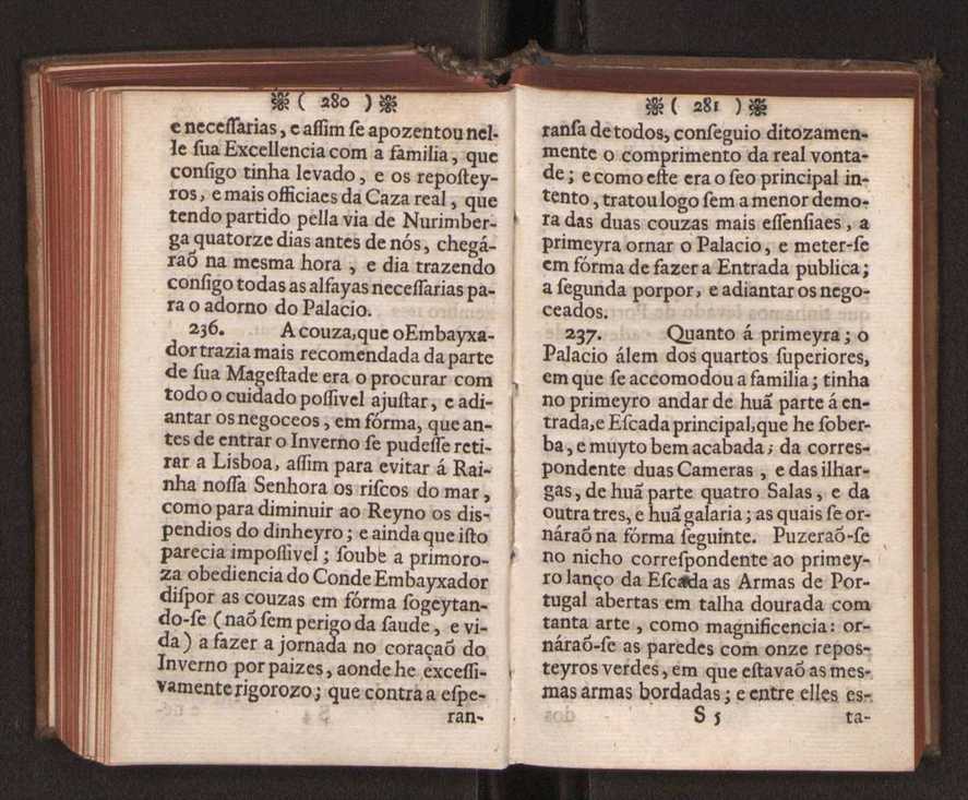 Embayxada do Conde de Villarmayor Fernando Telles da Sylva de Lisboa  corte de Vienna, e viagem da Rainha Nossa Senhora D. Maria Anna de Austria, de Vienna  Corte de Lisboa, com hu sumaria noticia das provincias, e cidades por onde se fez a jornada 151