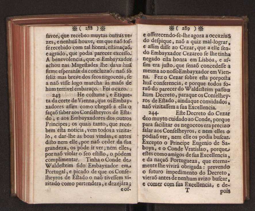 Embayxada do Conde de Villarmayor Fernando Telles da Sylva de Lisboa  corte de Vienna, e viagem da Rainha Nossa Senhora D. Maria Anna de Austria, de Vienna  Corte de Lisboa, com hu sumaria noticia das provincias, e cidades por onde se fez a jornada 155