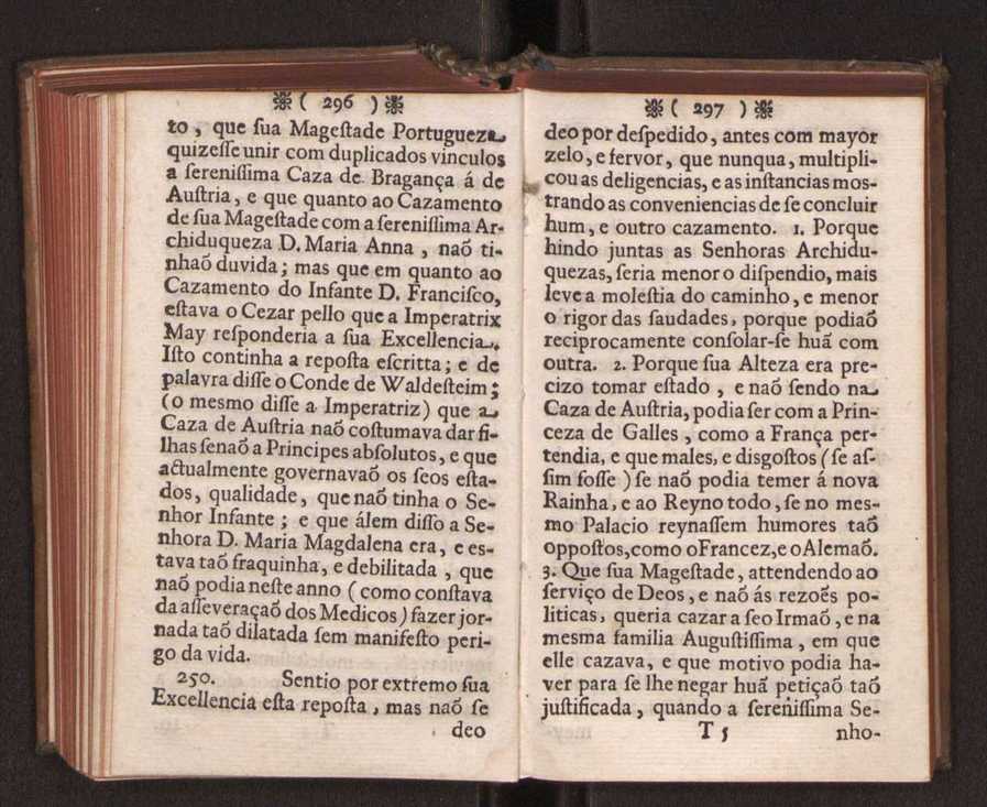 Embayxada do Conde de Villarmayor Fernando Telles da Sylva de Lisboa  corte de Vienna, e viagem da Rainha Nossa Senhora D. Maria Anna de Austria, de Vienna  Corte de Lisboa, com hu sumaria noticia das provincias, e cidades por onde se fez a jornada 159