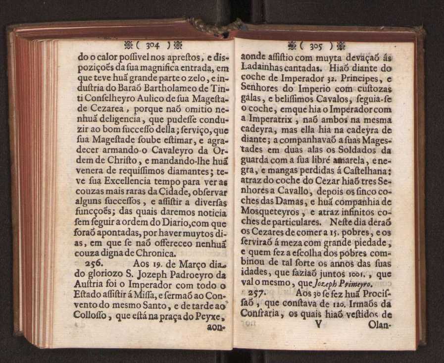 Embayxada do Conde de Villarmayor Fernando Telles da Sylva de Lisboa  corte de Vienna, e viagem da Rainha Nossa Senhora D. Maria Anna de Austria, de Vienna  Corte de Lisboa, com hu sumaria noticia das provincias, e cidades por onde se fez a jornada 163