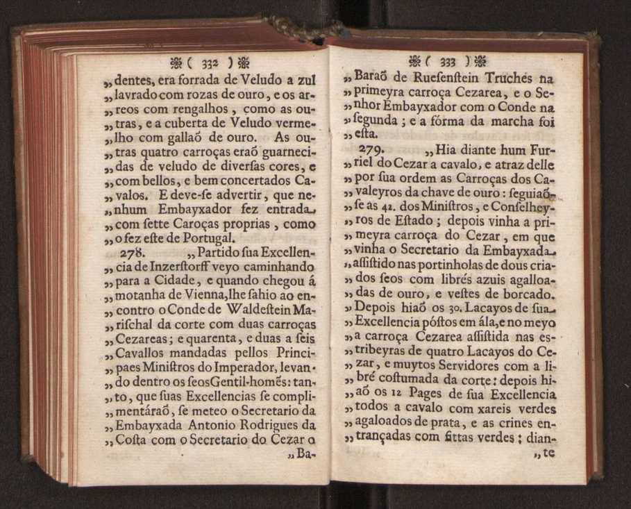 Embayxada do Conde de Villarmayor Fernando Telles da Sylva de Lisboa  corte de Vienna, e viagem da Rainha Nossa Senhora D. Maria Anna de Austria, de Vienna  Corte de Lisboa, com hu sumaria noticia das provincias, e cidades por onde se fez a jornada 177
