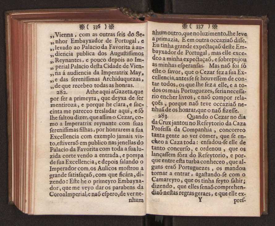 Embayxada do Conde de Villarmayor Fernando Telles da Sylva de Lisboa  corte de Vienna, e viagem da Rainha Nossa Senhora D. Maria Anna de Austria, de Vienna  Corte de Lisboa, com hu sumaria noticia das provincias, e cidades por onde se fez a jornada 179