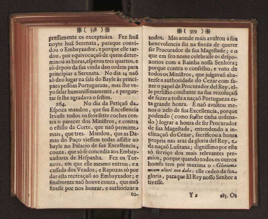 Embayxada do Conde de Villarmayor Fernando Telles da Sylva de Lisboa  corte de Vienna, e viagem da Rainha Nossa Senhora D. Maria Anna de Austria, de Vienna  Corte de Lisboa, com hu sumaria noticia das provincias, e cidades por onde se fez a jornada 180