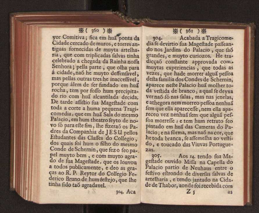 Embayxada do Conde de Villarmayor Fernando Telles da Sylva de Lisboa  corte de Vienna, e viagem da Rainha Nossa Senhora D. Maria Anna de Austria, de Vienna  Corte de Lisboa, com hu sumaria noticia das provincias, e cidades por onde se fez a jornada 191
