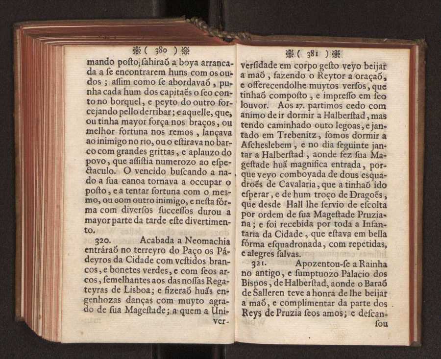 Embayxada do Conde de Villarmayor Fernando Telles da Sylva de Lisboa  corte de Vienna, e viagem da Rainha Nossa Senhora D. Maria Anna de Austria, de Vienna  Corte de Lisboa, com hu sumaria noticia das provincias, e cidades por onde se fez a jornada 201
