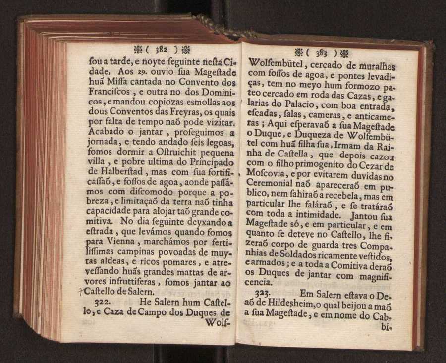 Embayxada do Conde de Villarmayor Fernando Telles da Sylva de Lisboa  corte de Vienna, e viagem da Rainha Nossa Senhora D. Maria Anna de Austria, de Vienna  Corte de Lisboa, com hu sumaria noticia das provincias, e cidades por onde se fez a jornada 202