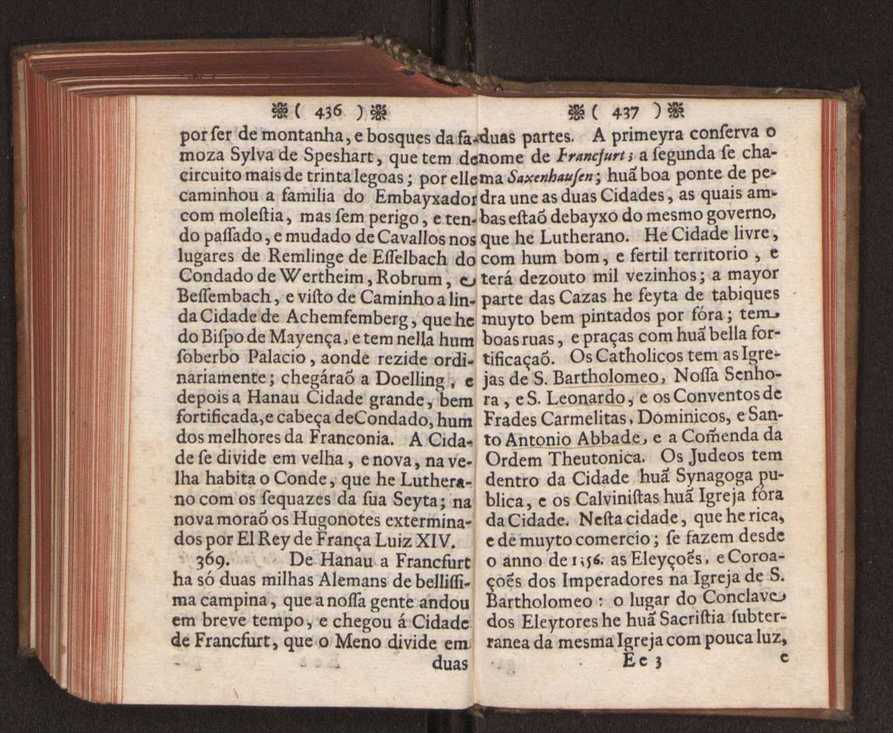 Embayxada do Conde de Villarmayor Fernando Telles da Sylva de Lisboa  corte de Vienna, e viagem da Rainha Nossa Senhora D. Maria Anna de Austria, de Vienna  Corte de Lisboa, com hu sumaria noticia das provincias, e cidades por onde se fez a jornada 229