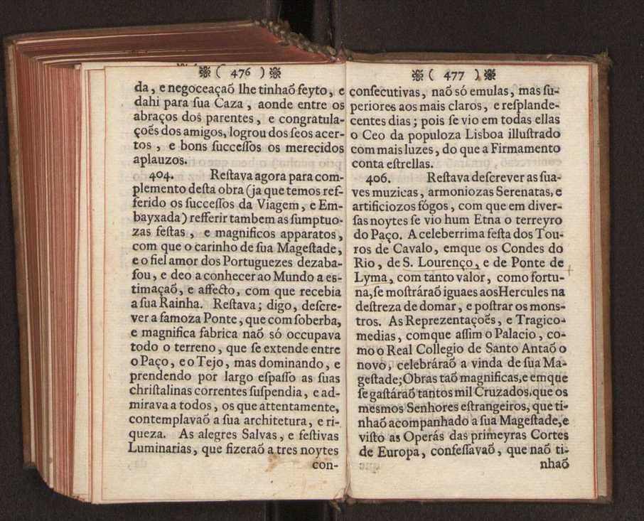 Embayxada do Conde de Villarmayor Fernando Telles da Sylva de Lisboa  corte de Vienna, e viagem da Rainha Nossa Senhora D. Maria Anna de Austria, de Vienna  Corte de Lisboa, com hu sumaria noticia das provincias, e cidades por onde se fez a jornada 249