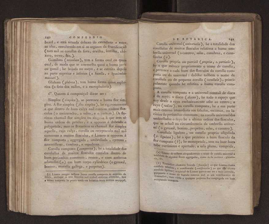 Compendio de botanica ou nooens elementares desta sciencia, segundo os melhores escritores modernos, expostas na lingua portugueza por Felix Avellar Brotero. Tomo Primeiro [- segundo] 110