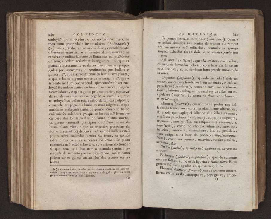 Compendio de botanica ou nooens elementares desta sciencia, segundo os melhores escritores modernos, expostas na lingua portugueza por Felix Avellar Brotero. Tomo Primeiro [- segundo] 160