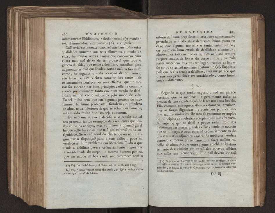 Compendio de botanica ou nooens elementares desta sciencia, segundo os melhores escritores modernos, expostas na lingua portugueza por Felix Avellar Brotero. Tomo Primeiro [- segundo] 250