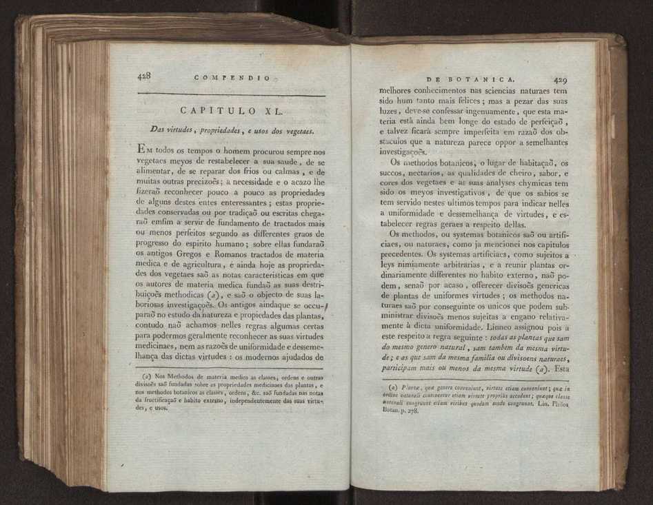 Compendio de botanica ou nooens elementares desta sciencia, segundo os melhores escritores modernos, expostas na lingua portugueza por Felix Avellar Brotero. Tomo Primeiro [- segundo] 254