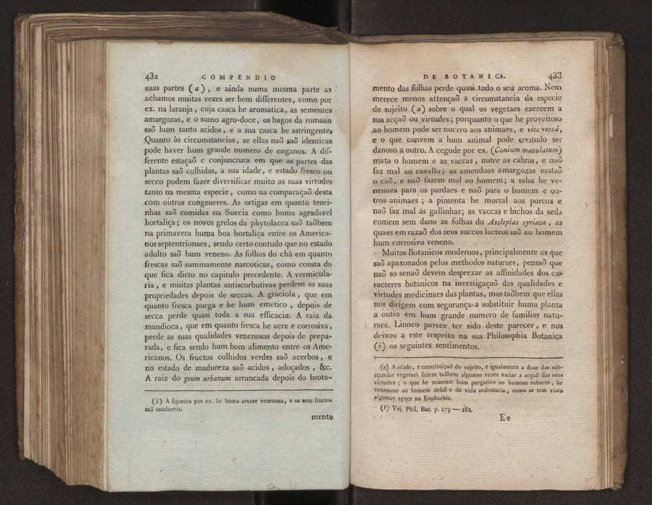 Compendio de botanica ou no�oens elementares desta sciencia, segundo os melhores escritores modernos, expostas na lingua portugueza por Felix Avellar Brotero. Tomo Primeiro [- segundo] 256