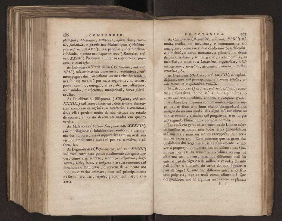 Compendio de botanica ou nooens elementares desta sciencia, segundo os melhores escritores modernos, expostas na lingua portugueza por Felix Avellar Brotero. Tomo Primeiro [- segundo] 258