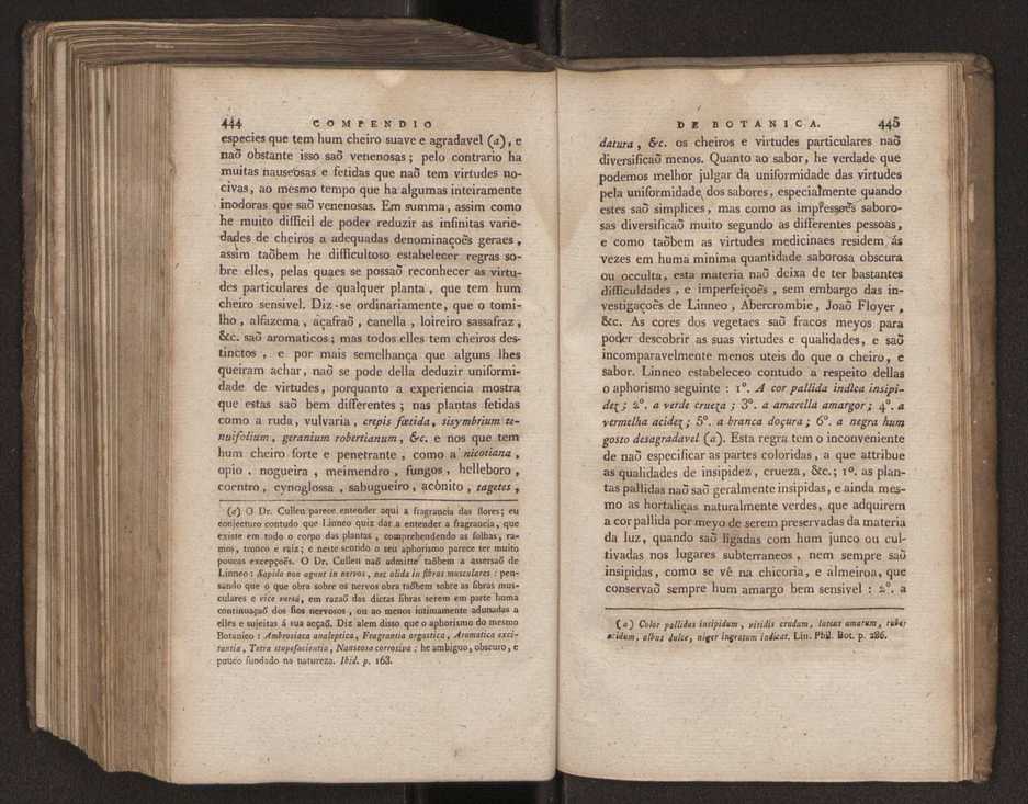 Compendio de botanica ou nooens elementares desta sciencia, segundo os melhores escritores modernos, expostas na lingua portugueza por Felix Avellar Brotero. Tomo Primeiro [- segundo] 262