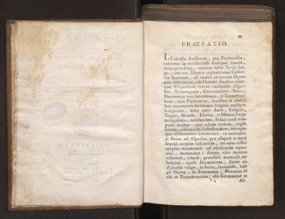 Felicis Avellar Broteri ... Flora Lusitanica, seu plantarum, quae in Lusitania vel sponte crescunt, vel frequentius colunter, ex florum praesertim sexubus systematice distributarum, synopsis. Vol. 1 3