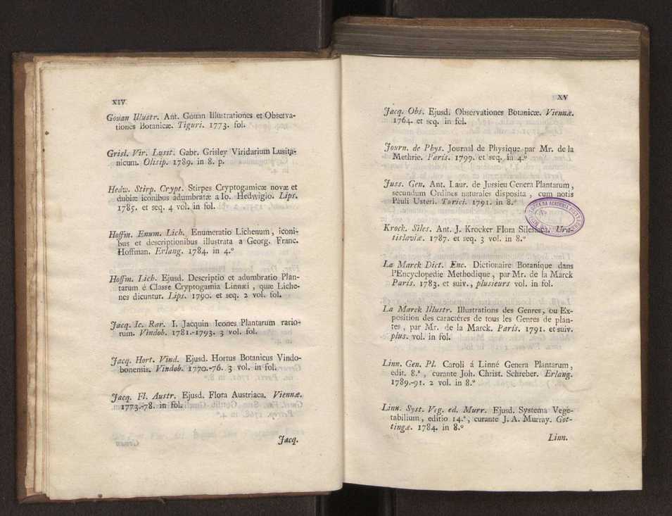 Felicis Avellar Broteri ... Flora Lusitanica, seu plantarum, quae in Lusitania vel sponte crescunt, vel frequentius colunter, ex florum praesertim sexubus systematice distributarum, synopsis. Vol. 1 9