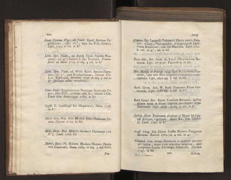 Felicis Avellar Broteri ... Flora Lusitanica, seu plantarum, quae in Lusitania vel sponte crescunt, vel frequentius colunter, ex florum praesertim sexubus systematice distributarum, synopsis. Vol. 1 10