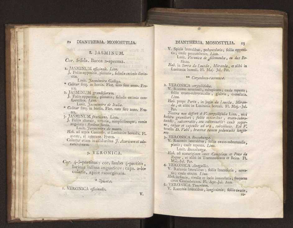 Felicis Avellar Broteri ... Flora Lusitanica, seu plantarum, quae in Lusitania vel sponte crescunt, vel frequentius colunter, ex florum praesertim sexubus systematice distributarum, synopsis. Vol. 1 17