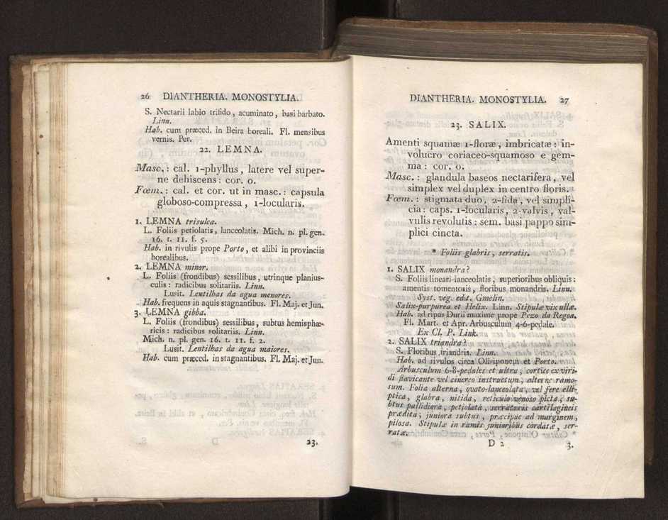 Felicis Avellar Broteri ... Flora Lusitanica, seu plantarum, quae in Lusitania vel sponte crescunt, vel frequentius colunter, ex florum praesertim sexubus systematice distributarum, synopsis. Vol. 1 24