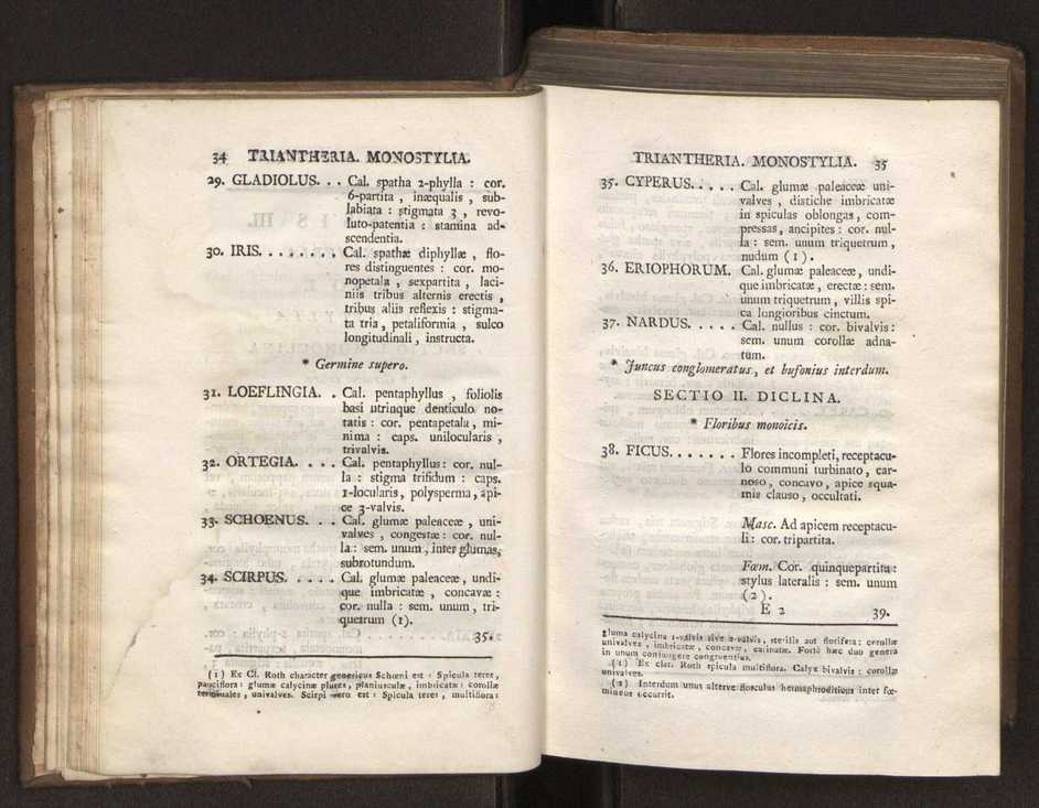 Felicis Avellar Broteri ... Flora Lusitanica, seu plantarum, quae in Lusitania vel sponte crescunt, vel frequentius colunter, ex florum praesertim sexubus systematice distributarum, synopsis. Vol. 1 28