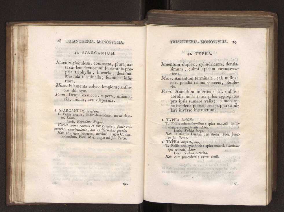 Felicis Avellar Broteri ... Flora Lusitanica, seu plantarum, quae in Lusitania vel sponte crescunt, vel frequentius colunter, ex florum praesertim sexubus systematice distributarum, synopsis. Vol. 1 45