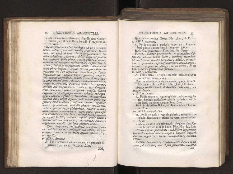 Felicis Avellar Broteri ... Flora Lusitanica, seu plantarum, quae in Lusitania vel sponte crescunt, vel frequentius colunter, ex florum praesertim sexubus systematice distributarum, synopsis. Vol. 1 57