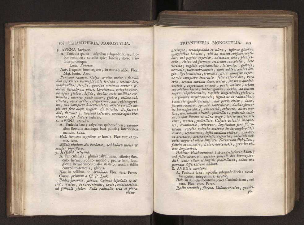 Felicis Avellar Broteri ... Flora Lusitanica, seu plantarum, quae in Lusitania vel sponte crescunt, vel frequentius colunter, ex florum praesertim sexubus systematice distributarum, synopsis. Vol. 1 65