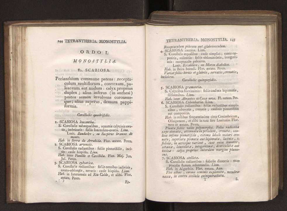 Felicis Avellar Broteri ... Flora Lusitanica, seu plantarum, quae in Lusitania vel sponte crescunt, vel frequentius colunter, ex florum praesertim sexubus systematice distributarum, synopsis. Vol. 1 83