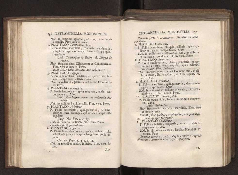Felicis Avellar Broteri ... Flora Lusitanica, seu plantarum, quae in Lusitania vel sponte crescunt, vel frequentius colunter, ex florum praesertim sexubus systematice distributarum, synopsis. Vol. 1 89