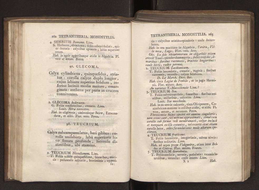 Felicis Avellar Broteri ... Flora Lusitanica, seu plantarum, quae in Lusitania vel sponte crescunt, vel frequentius colunter, ex florum praesertim sexubus systematice distributarum, synopsis. Vol. 1 92