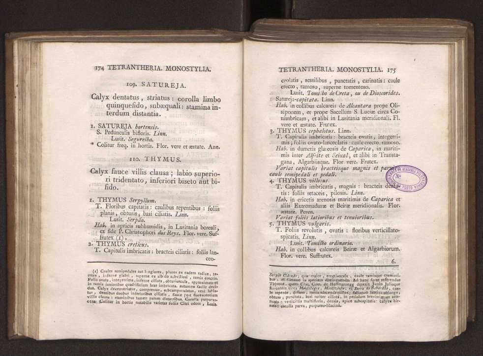 Felicis Avellar Broteri ... Flora Lusitanica, seu plantarum, quae in Lusitania vel sponte crescunt, vel frequentius colunter, ex florum praesertim sexubus systematice distributarum, synopsis. Vol. 1 98