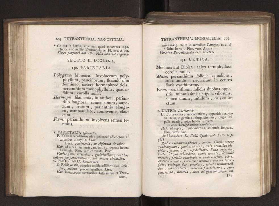 Felicis Avellar Broteri ... Flora Lusitanica, seu plantarum, quae in Lusitania vel sponte crescunt, vel frequentius colunter, ex florum praesertim sexubus systematice distributarum, synopsis. Vol. 1 113