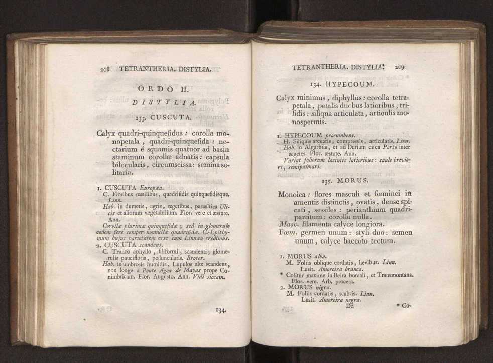 Felicis Avellar Broteri ... Flora Lusitanica, seu plantarum, quae in Lusitania vel sponte crescunt, vel frequentius colunter, ex florum praesertim sexubus systematice distributarum, synopsis. Vol. 1 115