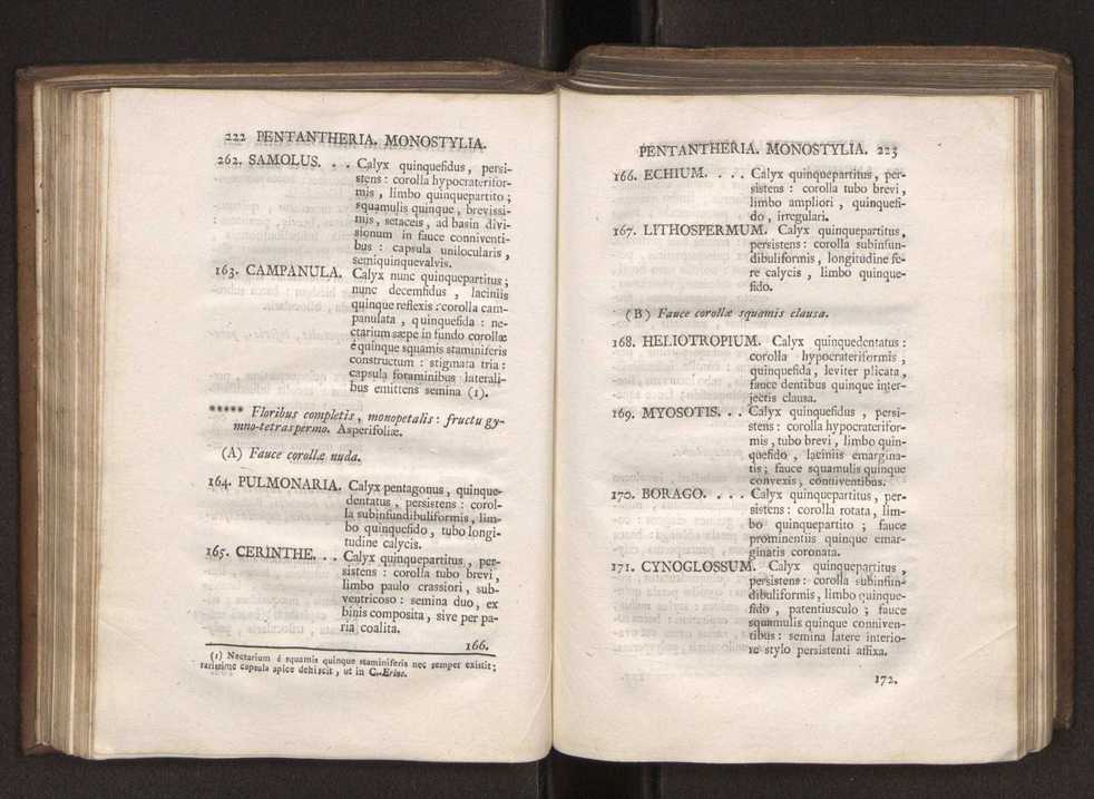 Felicis Avellar Broteri ... Flora Lusitanica, seu plantarum, quae in Lusitania vel sponte crescunt, vel frequentius colunter, ex florum praesertim sexubus systematice distributarum, synopsis. Vol. 1 122