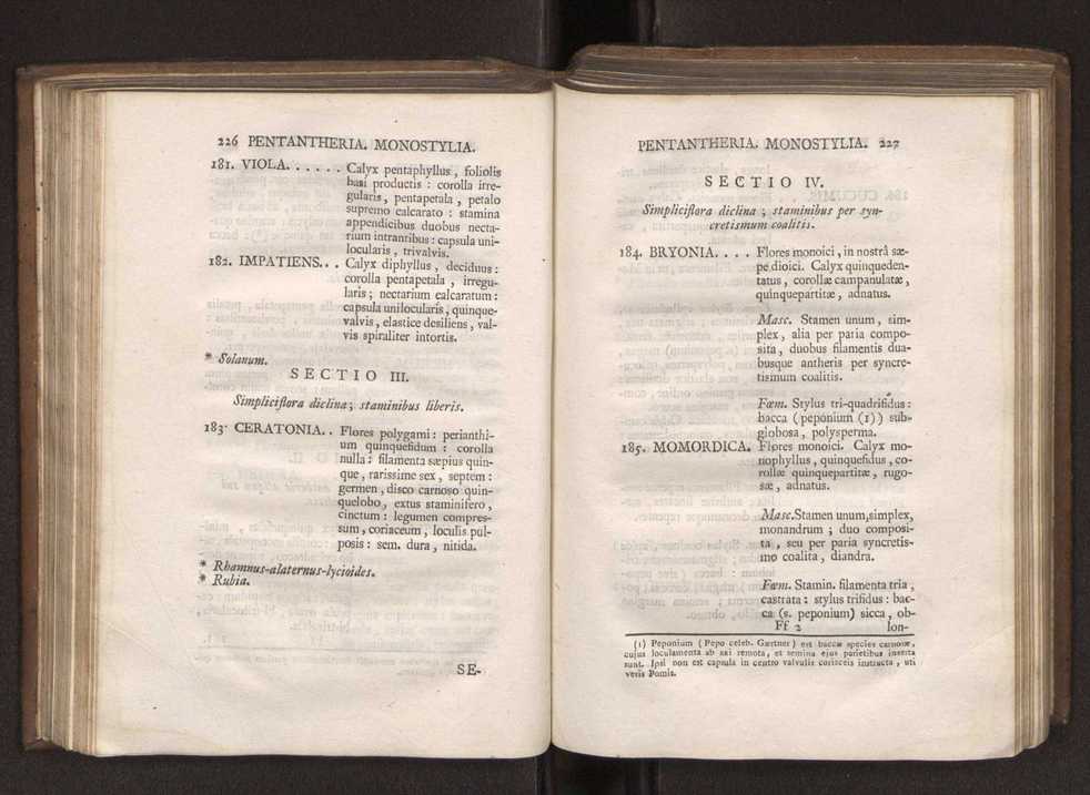Felicis Avellar Broteri ... Flora Lusitanica, seu plantarum, quae in Lusitania vel sponte crescunt, vel frequentius colunter, ex florum praesertim sexubus systematice distributarum, synopsis. Vol. 1 124