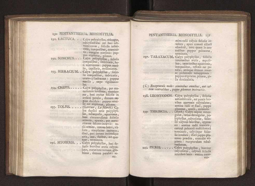 Felicis Avellar Broteri ... Flora Lusitanica, seu plantarum, quae in Lusitania vel sponte crescunt, vel frequentius colunter, ex florum praesertim sexubus systematice distributarum, synopsis. Vol. 1 126