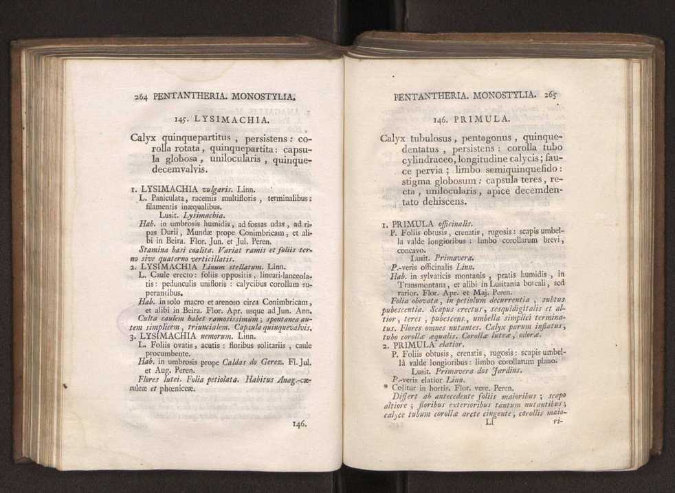 Felicis Avellar Broteri ... Flora Lusitanica, seu plantarum, quae in Lusitania vel sponte crescunt, vel frequentius colunter, ex florum praesertim sexubus systematice distributarum, synopsis. Vol. 1 143