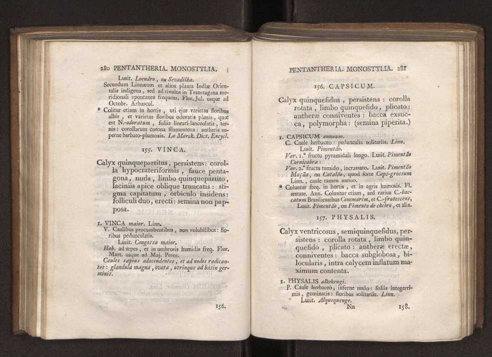 Felicis Avellar Broteri ... Flora Lusitanica, seu plantarum, quae in Lusitania vel sponte crescunt, vel frequentius colunter, ex florum praesertim sexubus systematice distributarum, synopsis. Vol. 1 151