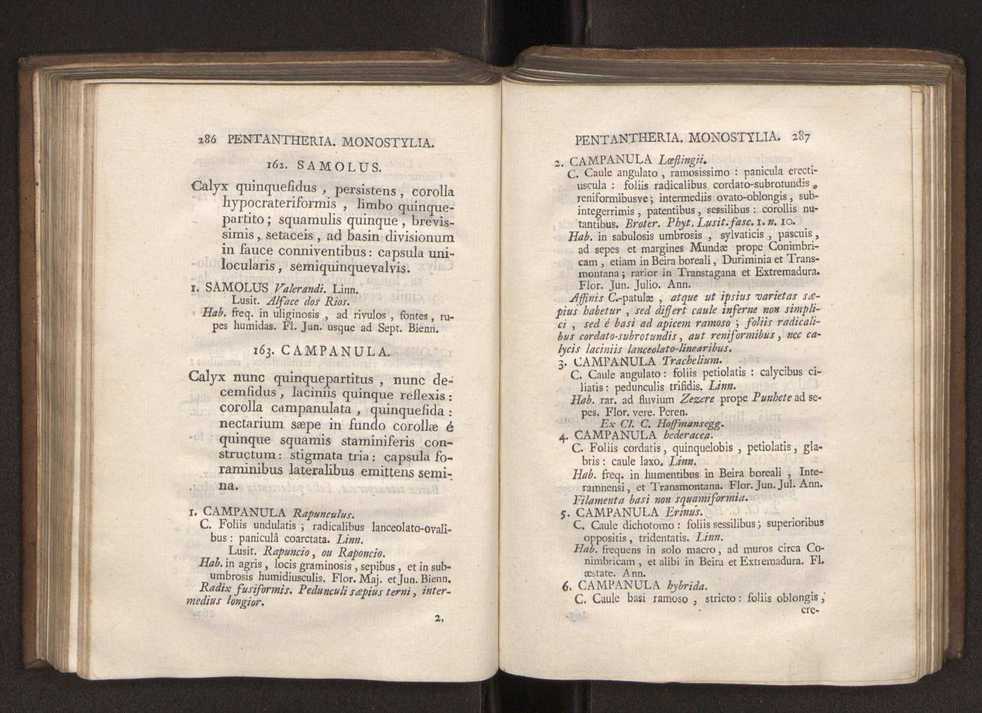 Felicis Avellar Broteri ... Flora Lusitanica, seu plantarum, quae in Lusitania vel sponte crescunt, vel frequentius colunter, ex florum praesertim sexubus systematice distributarum, synopsis. Vol. 1 154