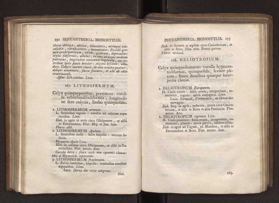 Felicis Avellar Broteri ... Flora Lusitanica, seu plantarum, quae in Lusitania vel sponte crescunt, vel frequentius colunter, ex florum praesertim sexubus systematice distributarum, synopsis. Vol. 1 157