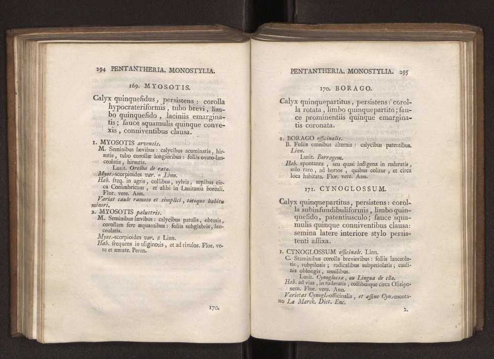 Felicis Avellar Broteri ... Flora Lusitanica, seu plantarum, quae in Lusitania vel sponte crescunt, vel frequentius colunter, ex florum praesertim sexubus systematice distributarum, synopsis. Vol. 1 158