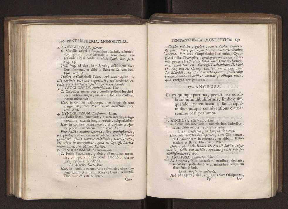 Felicis Avellar Broteri ... Flora Lusitanica, seu plantarum, quae in Lusitania vel sponte crescunt, vel frequentius colunter, ex florum praesertim sexubus systematice distributarum, synopsis. Vol. 1 159