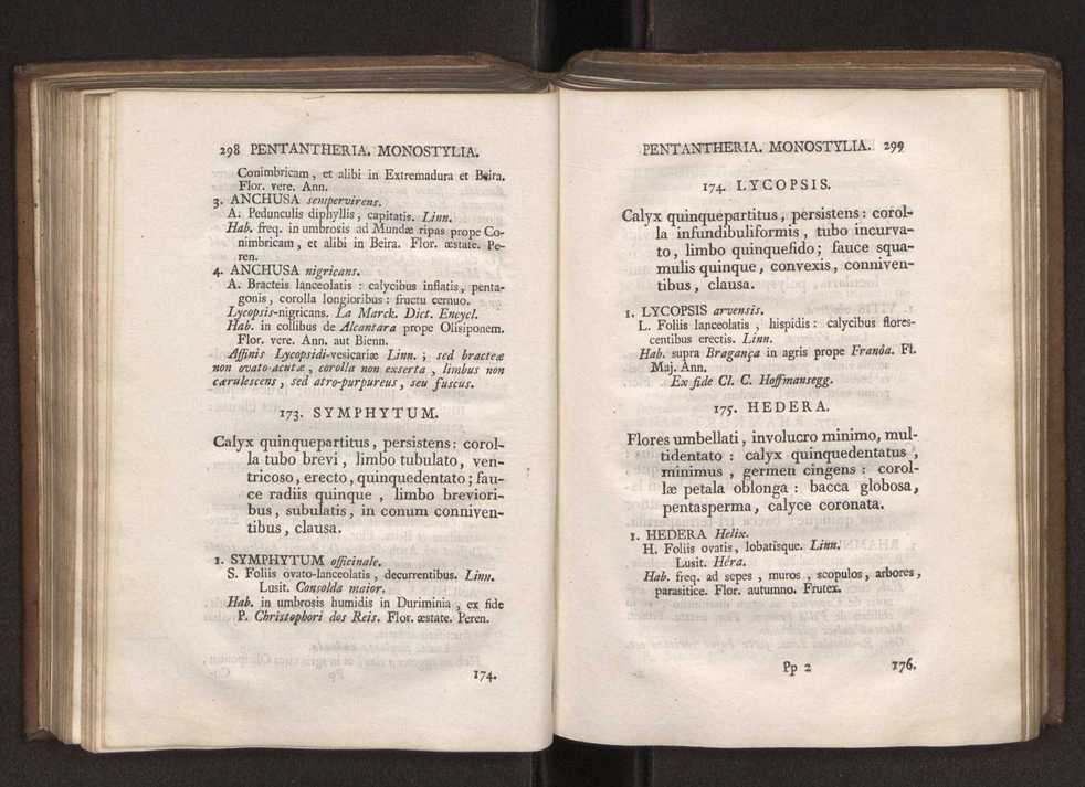 Felicis Avellar Broteri ... Flora Lusitanica, seu plantarum, quae in Lusitania vel sponte crescunt, vel frequentius colunter, ex florum praesertim sexubus systematice distributarum, synopsis. Vol. 1 160