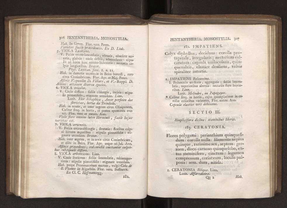 Felicis Avellar Broteri ... Flora Lusitanica, seu plantarum, quae in Lusitania vel sponte crescunt, vel frequentius colunter, ex florum praesertim sexubus systematice distributarum, synopsis. Vol. 1 164