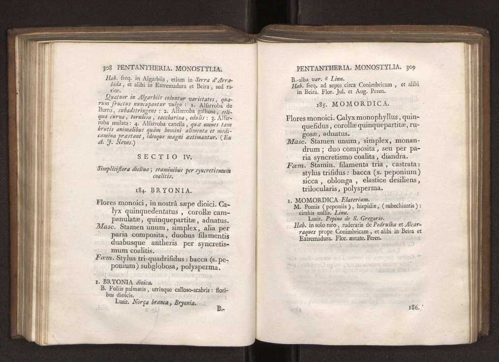 Felicis Avellar Broteri ... Flora Lusitanica, seu plantarum, quae in Lusitania vel sponte crescunt, vel frequentius colunter, ex florum praesertim sexubus systematice distributarum, synopsis. Vol. 1 165