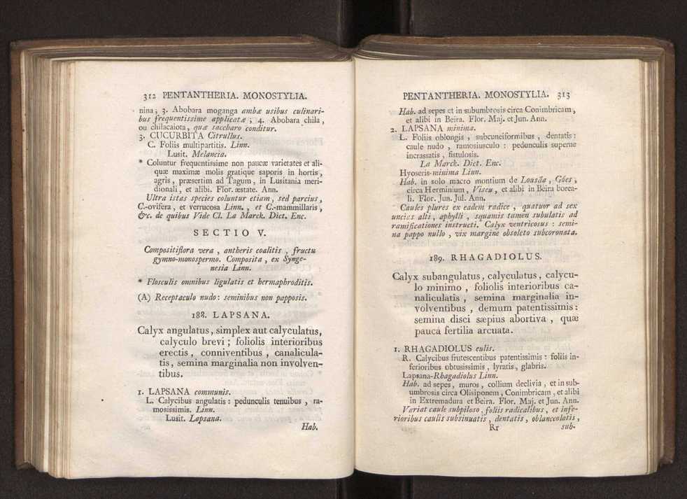 Felicis Avellar Broteri ... Flora Lusitanica, seu plantarum, quae in Lusitania vel sponte crescunt, vel frequentius colunter, ex florum praesertim sexubus systematice distributarum, synopsis. Vol. 1 167