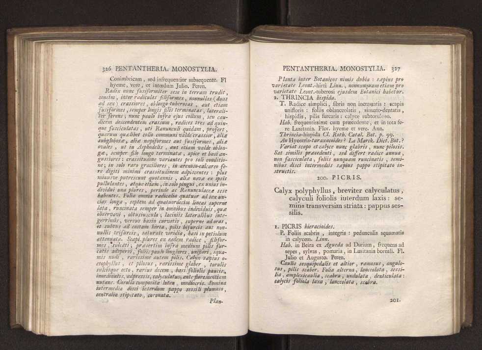 Felicis Avellar Broteri ... Flora Lusitanica, seu plantarum, quae in Lusitania vel sponte crescunt, vel frequentius colunter, ex florum praesertim sexubus systematice distributarum, synopsis. Vol. 1 174