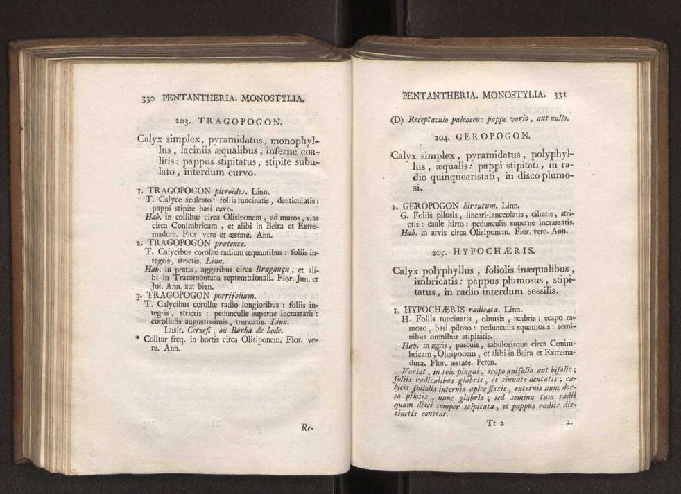 Felicis Avellar Broteri ... Flora Lusitanica, seu plantarum, quae in Lusitania vel sponte crescunt, vel frequentius colunter, ex florum praesertim sexubus systematice distributarum, synopsis. Vol. 1 176