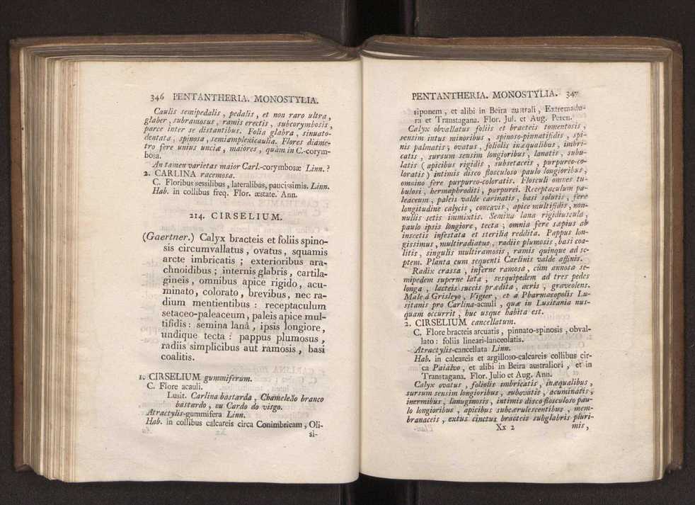 Felicis Avellar Broteri ... Flora Lusitanica, seu plantarum, quae in Lusitania vel sponte crescunt, vel frequentius colunter, ex florum praesertim sexubus systematice distributarum, synopsis. Vol. 1 184